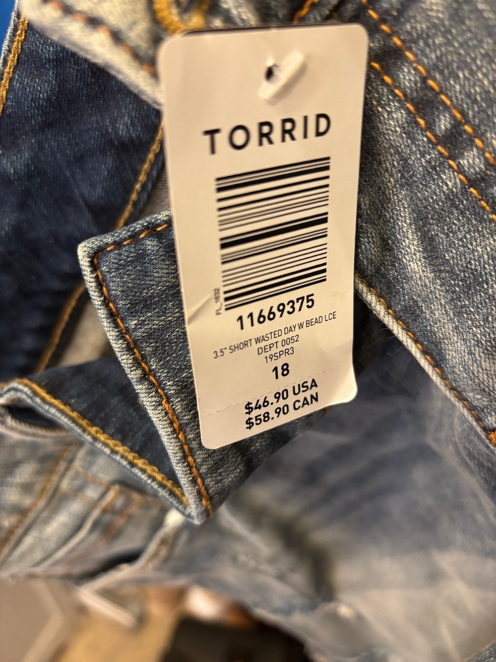 torrid Blue Denim Jean Shorts